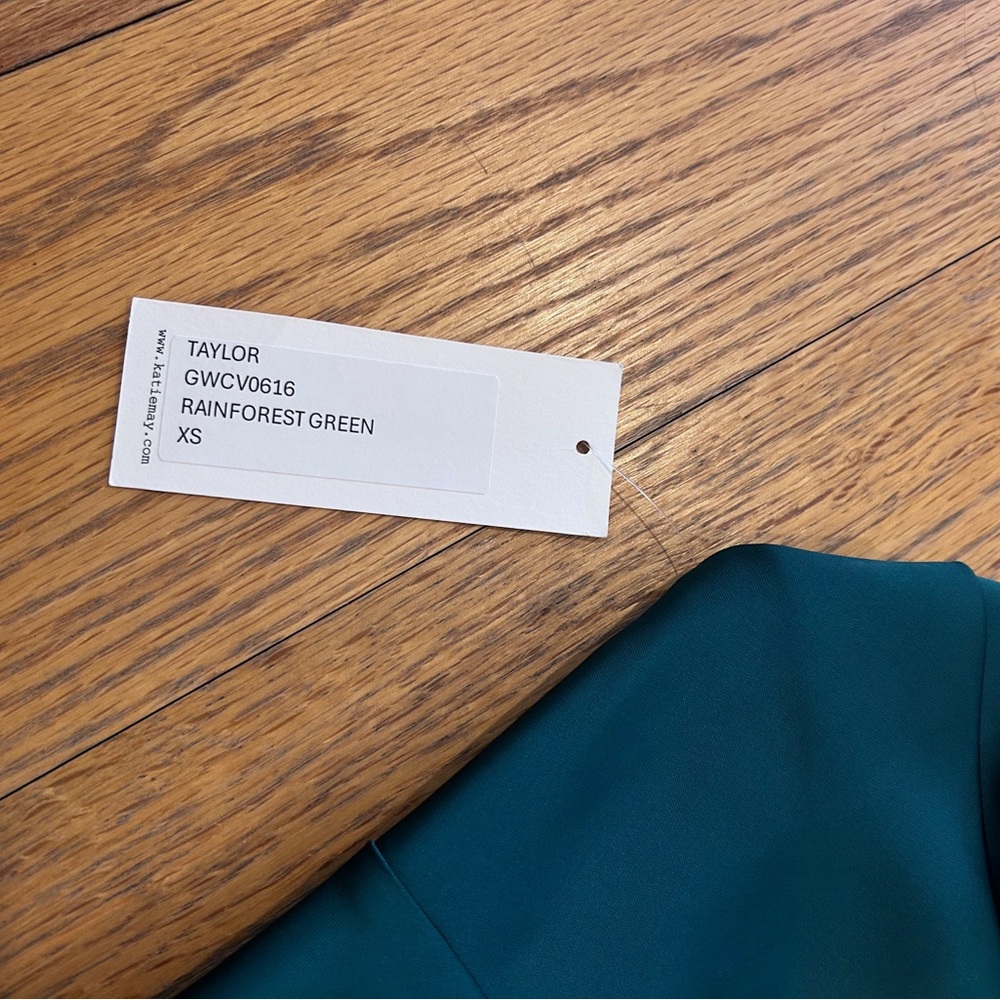 NWT Katie May Taylor Long Gown in Rainforest Green (XS) - Picture 9 of 11